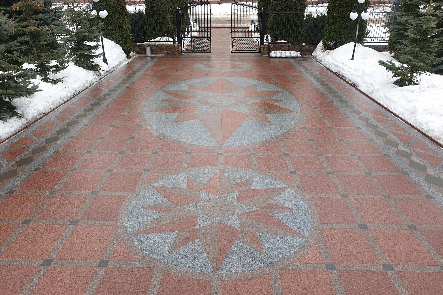 Ресепшн, стінові панелі з каменю