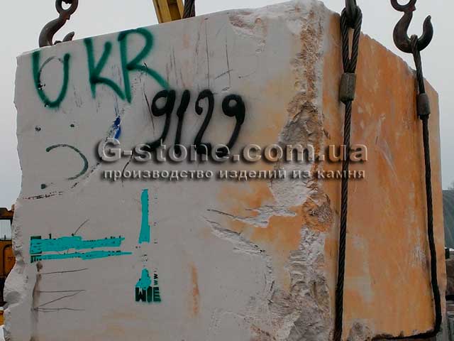 мраморный блок из Греции